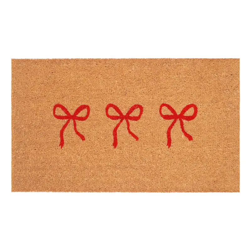 Red Bows Trio Doormat