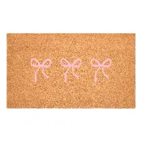 114911729 Pink Bows Trio Doormat