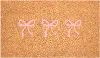 114912436 Pink Bows Trio Doormat