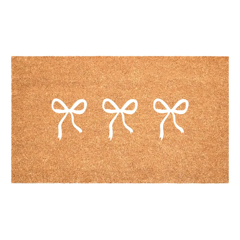 White Bows Trio Doormat