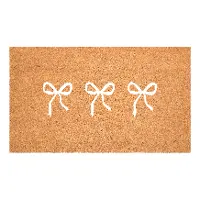 114922436 White Bows Trio Doormat