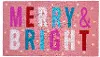 107561729 Pink Merry & Bright Doormat