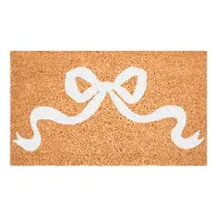 117292436 Pretty White Bow Doormat
