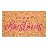 117381729 Pink Classic Christmas Doormat