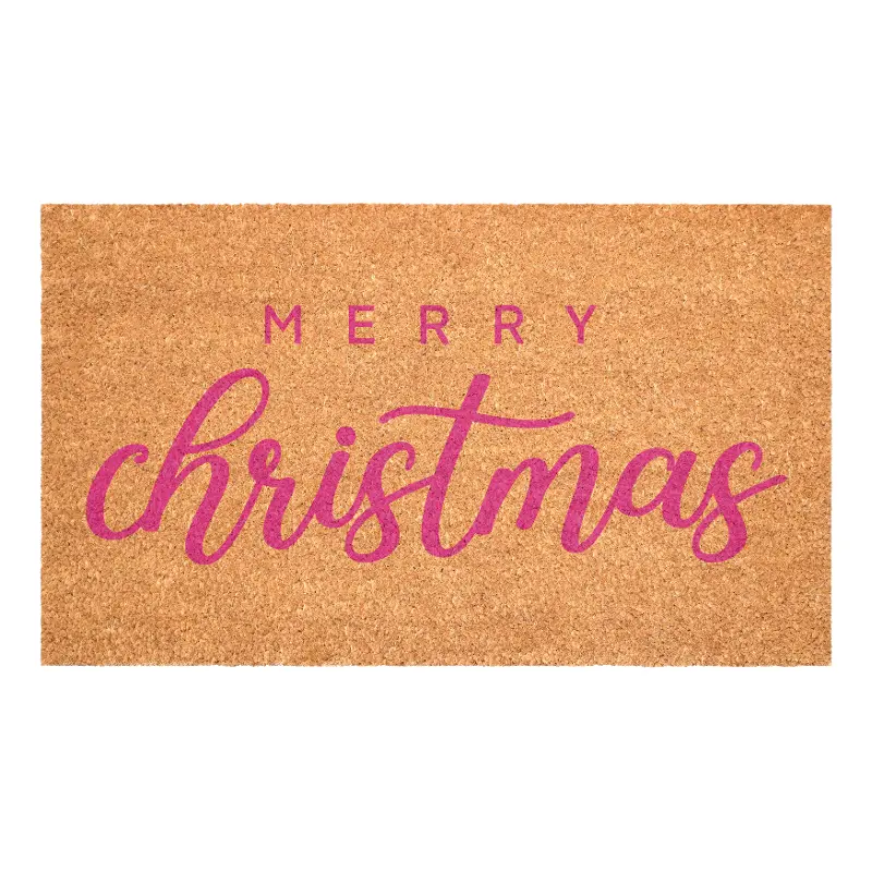 Pink Classic Christmas Doormat
