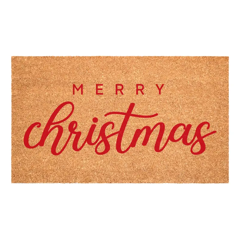 Red Classic Christmas Doormat