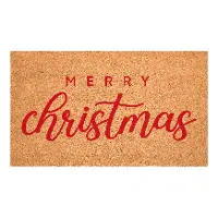 117402436 Red Classic Christmas Doormat