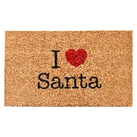 104961729 I Love Santa Doormat