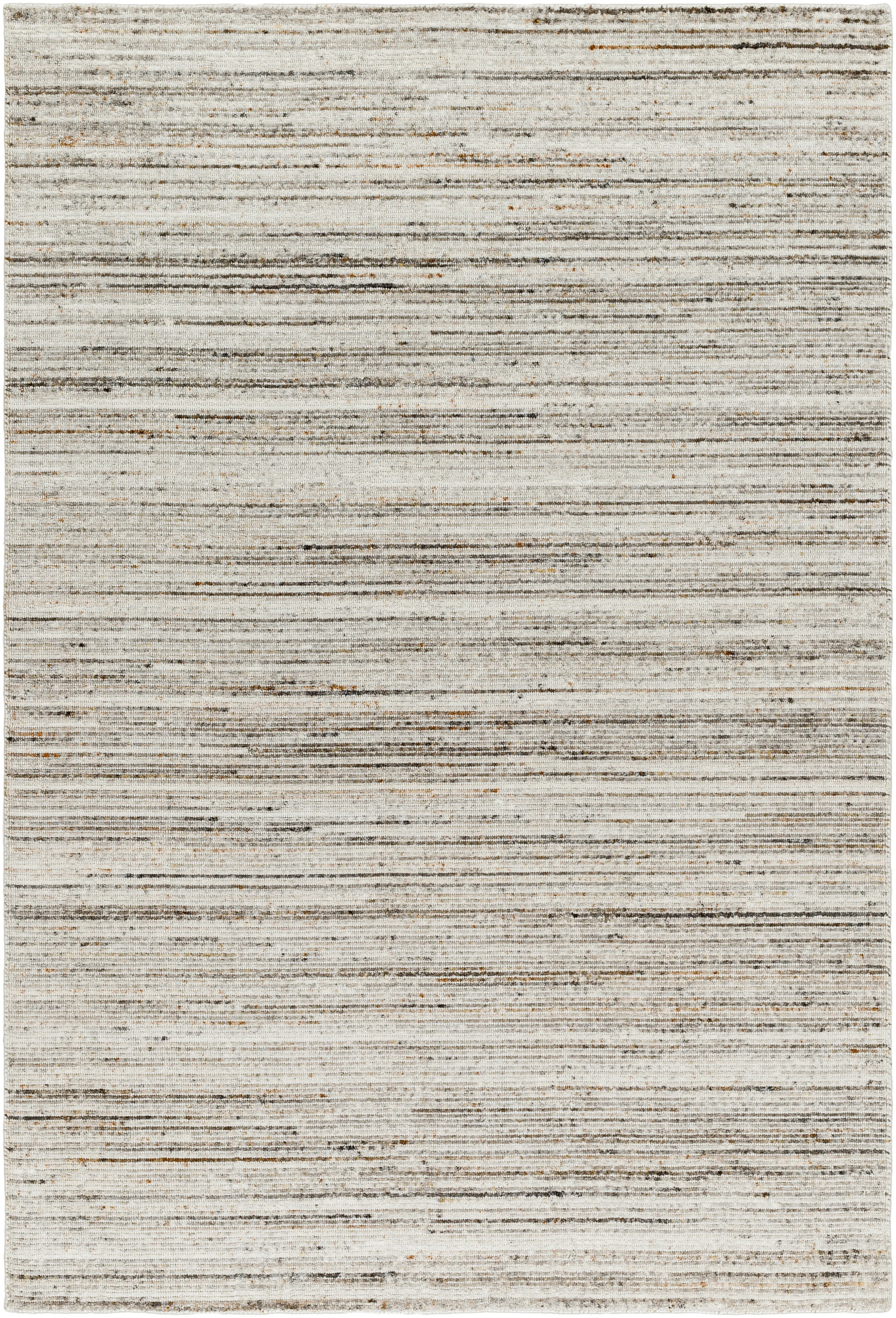 HOL2301-576 Hollister 5 x 8 Gray and Rust Area Rug-1