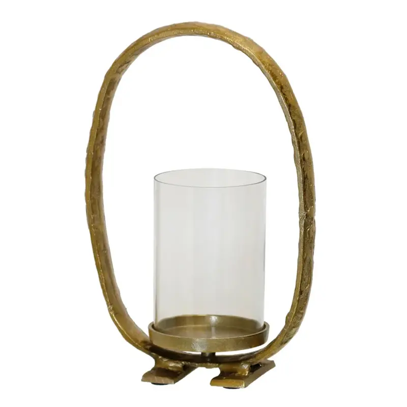 Gold Finish Candle Stand