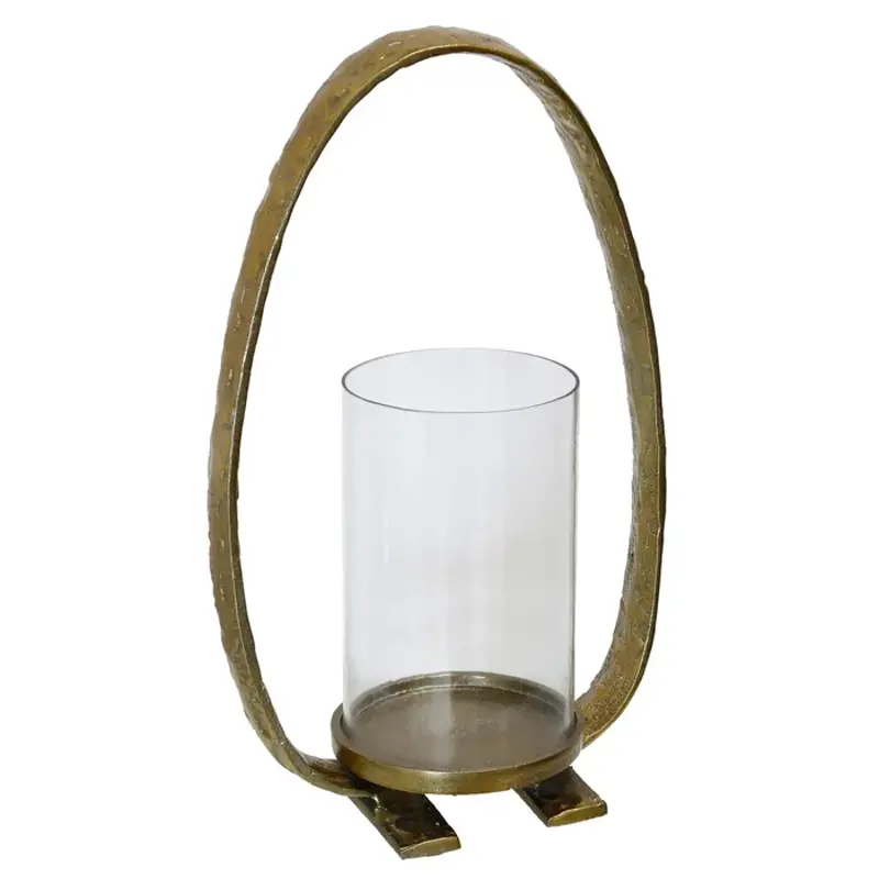 Gold Finish Candle Stand