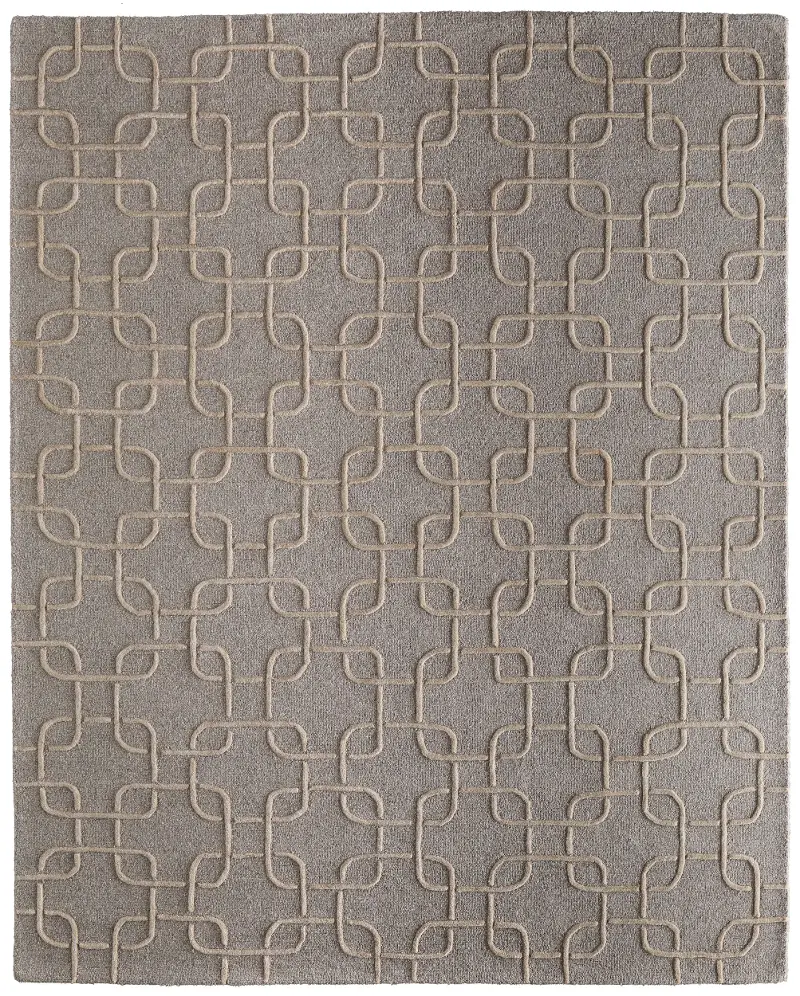 Kimball 8 x 10 Gray and Beige Area Rug