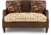Eastwood Rustic Wilderness Print and Faux Leather Settee