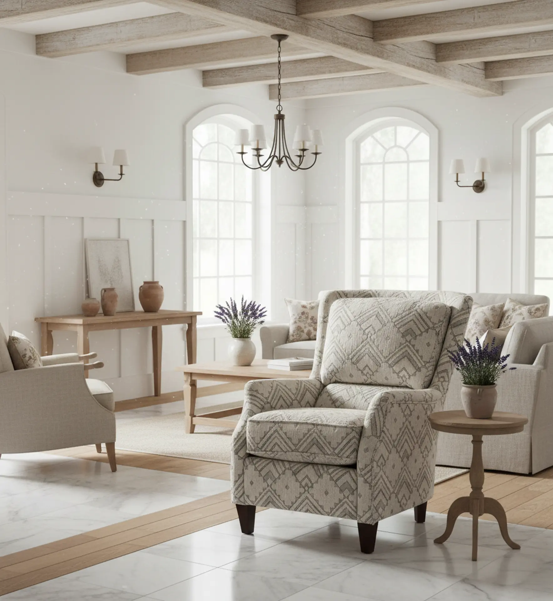 Loren Fog Gray Geometric Accent Chair-11