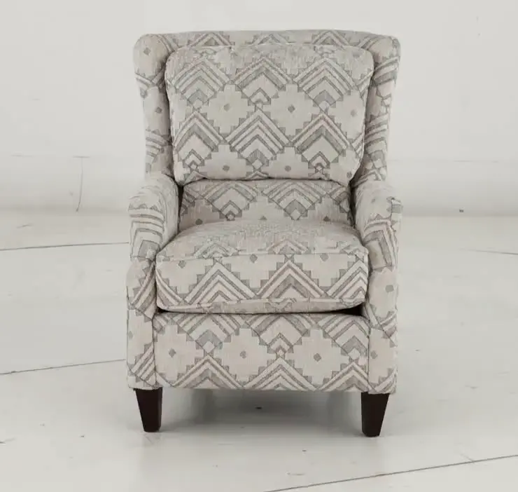 Loren Fog Gray Geometric Accent Chair-12