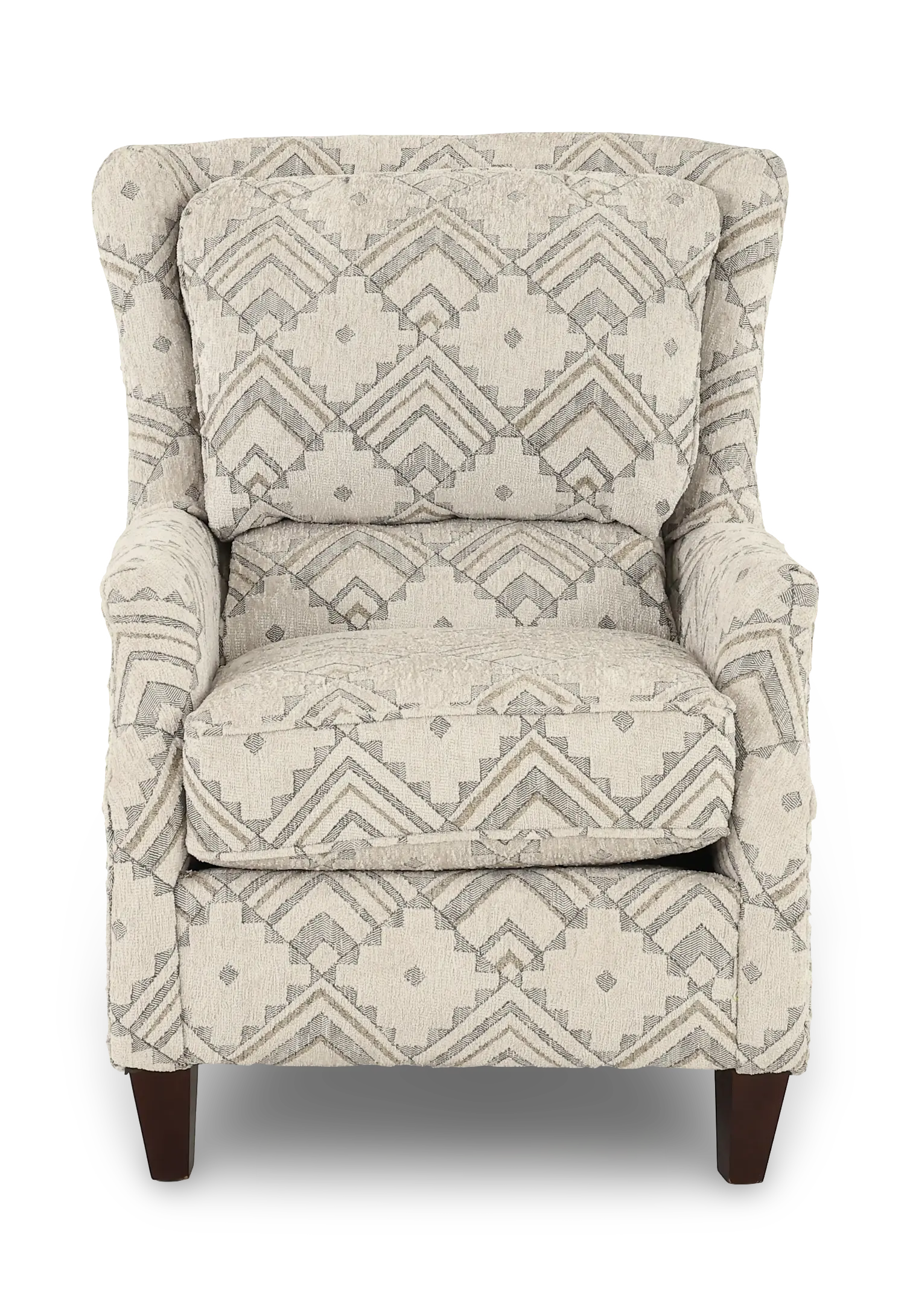 Loren Fog Gray Geometric Accent Chair-4