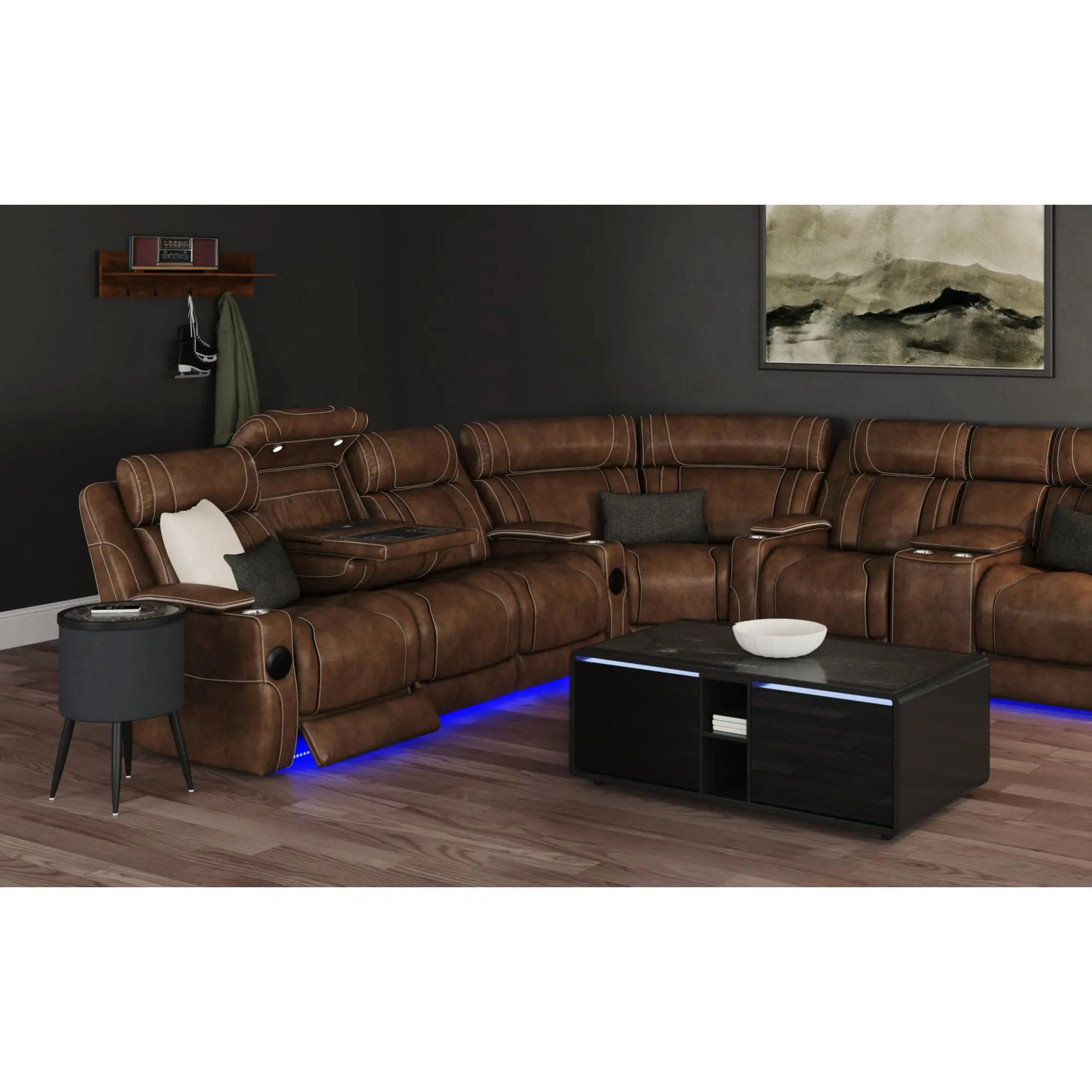 Halo Black Smart Coffee Table-3