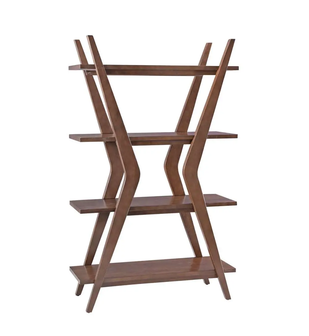 Estraton Walnut Brown Bookcase-1