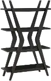 Estraton Black Bookcase