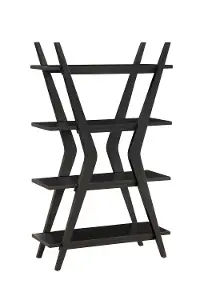 Estraton Black Bookcase