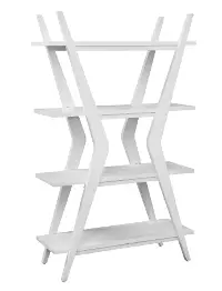 Estraton White Bookcase