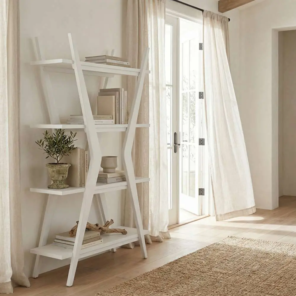 Estraton White Bookcase-2