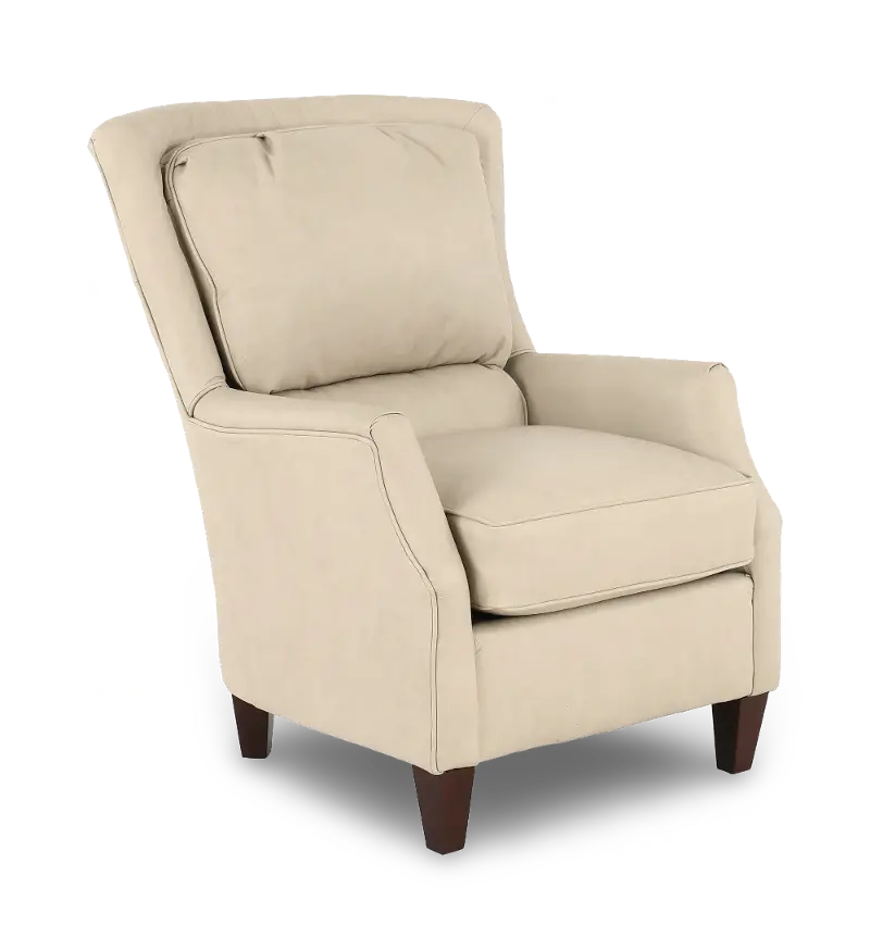 Louis Cream Leather Accent Chair
