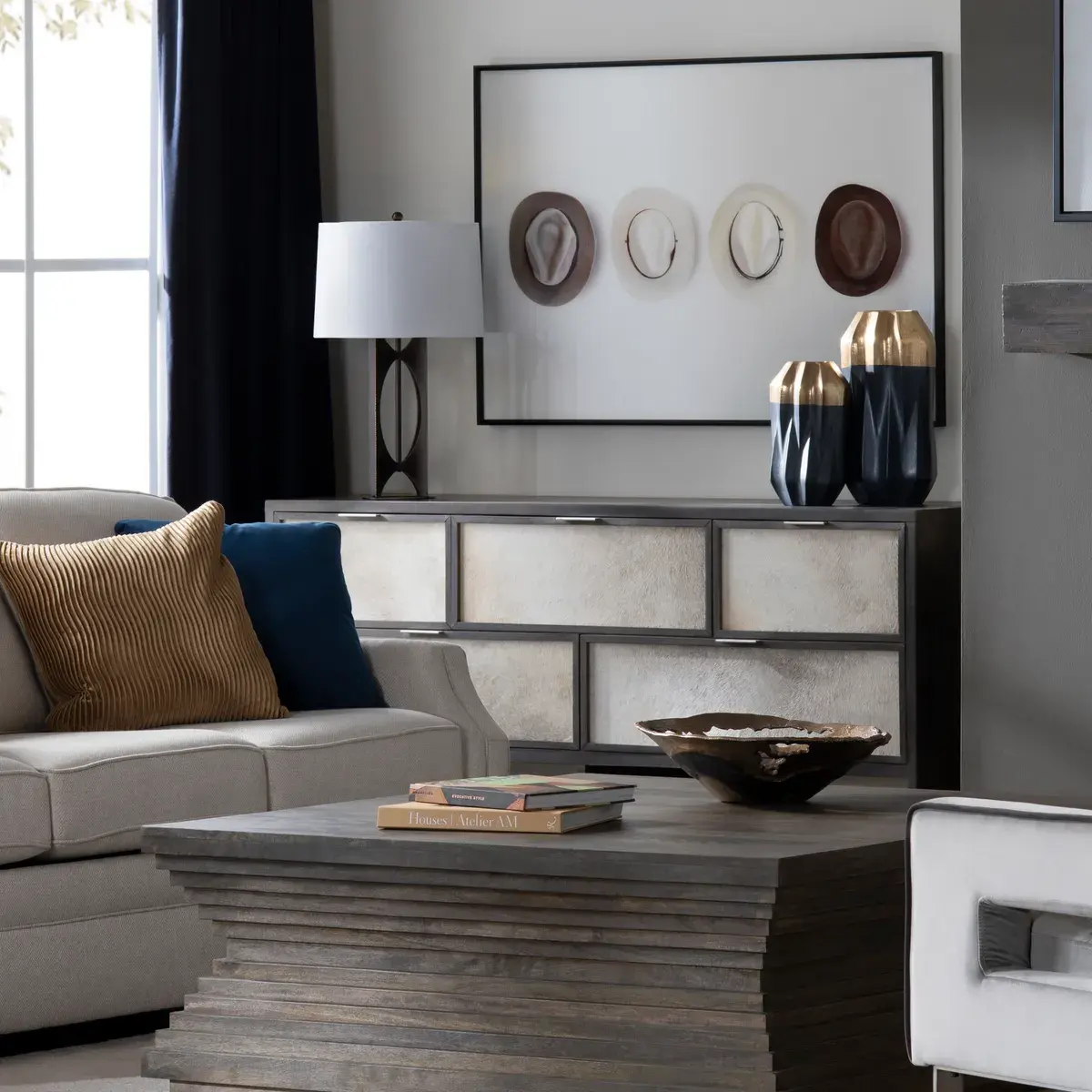 Highland Park Brown Coffee Table-6