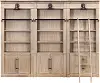 Willow Natural 4 Piece Bookcase Wall
