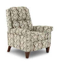 Kenzie Gray Geometric Push Back Recliner