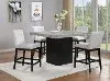 Sebastian Black and Gray 5-Piece Counter Dining Set
