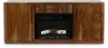 Balam Brown Fireplace TV Stand