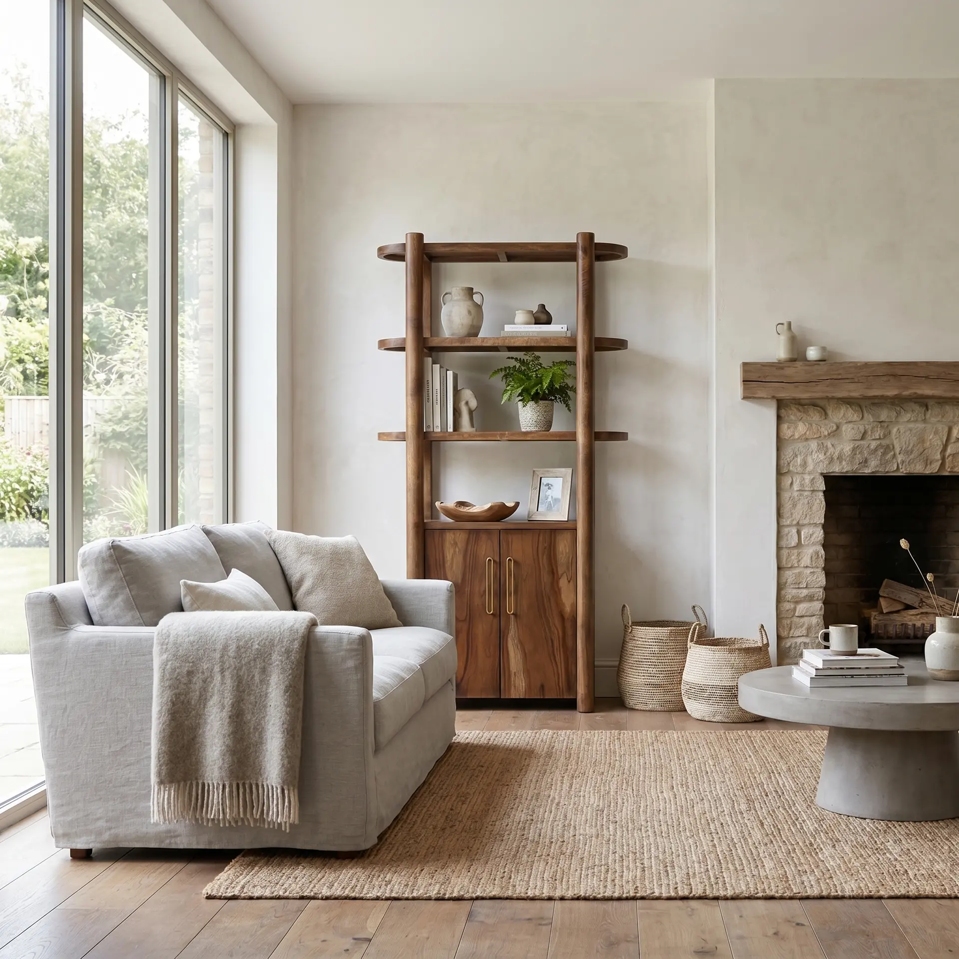 Balam Brown Bookcase Pier-10