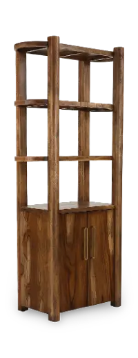 Balam Brown Bookcase Pier