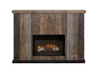 Loft Rustic Brown Fireplace Mantle