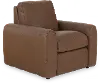 Sonny Havana Brown Leather Power Recliner