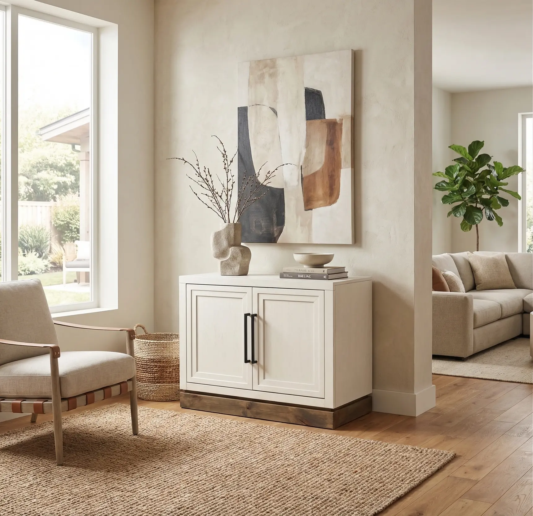Nora White Two Door Cabinet-2