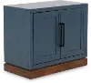 Nora Blue Two Door Cabinet