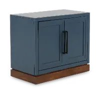 Nora Blue Two Door Cabinet