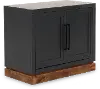 Nora Black Two Door Cabinet