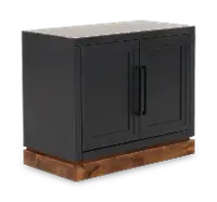 Nora Black Two Door Cabinet
