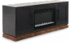 Nora Black 64  Fireplace Console