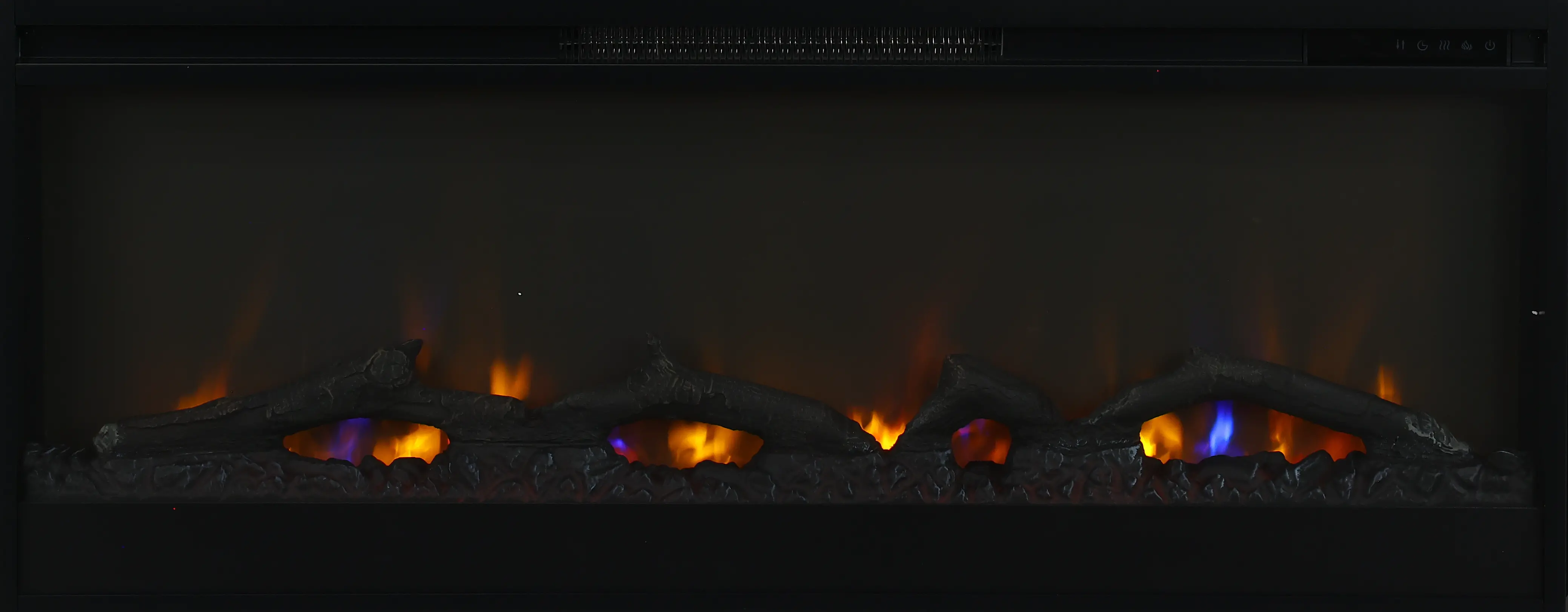 Nora White 78  Fireplace Console-7