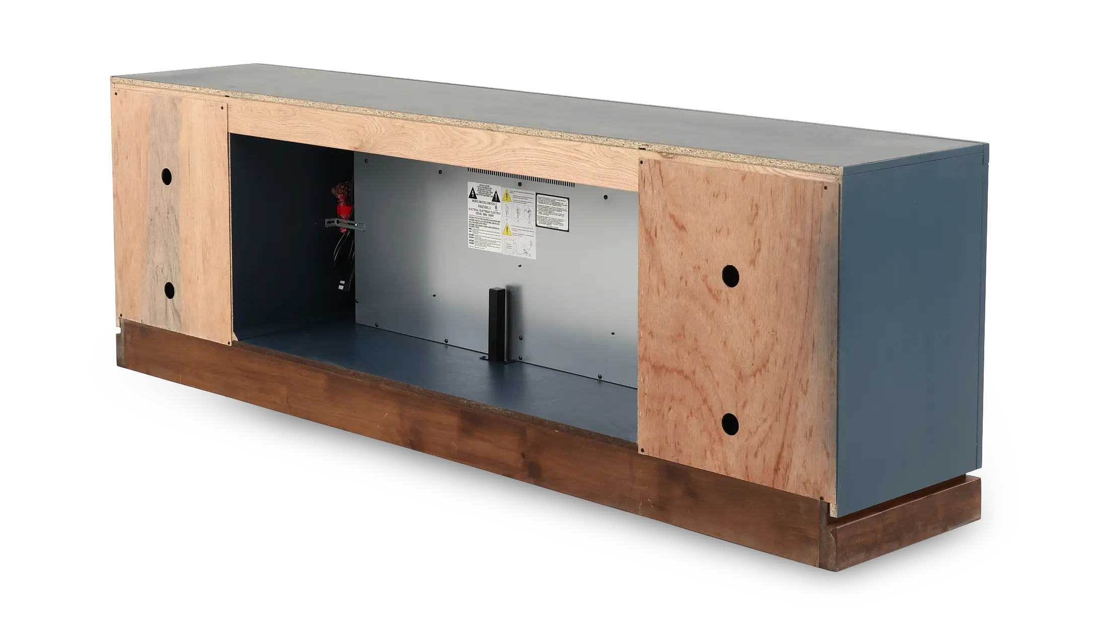 Nora Blue 78  Fireplace Console-10