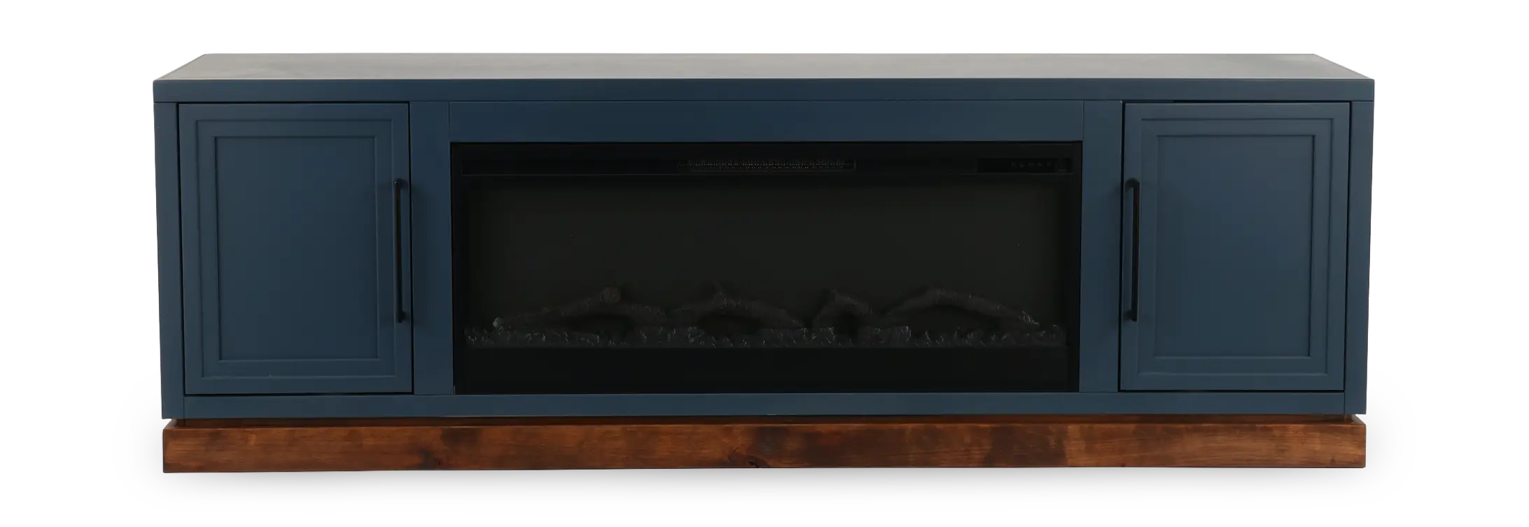 Nora Blue 78  Fireplace Console-4