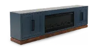 Nora Blue 94  Fireplace Console