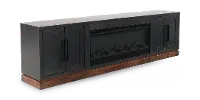 Nora Black 94  Fireplace Console