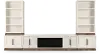 Nora White 5 Piece Fireplace Entertainment Center