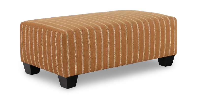 Lark Rancho Stripe Saddle Oversized Ottoman