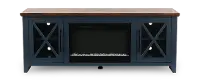 Ithaca Denim Blue 66  Fireplace